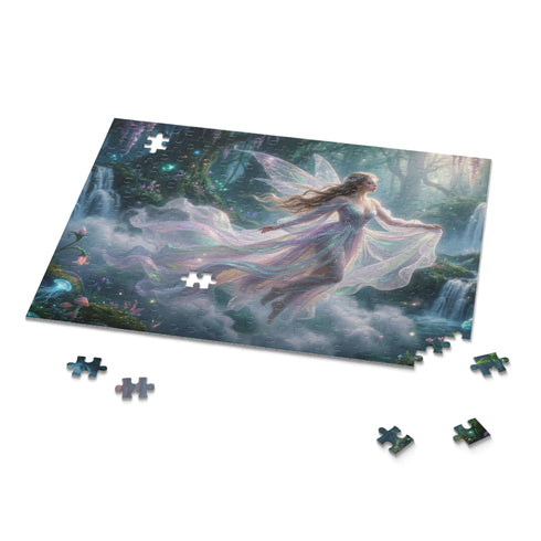 Ethereal Fairy in Moonlit Forest Puzzle