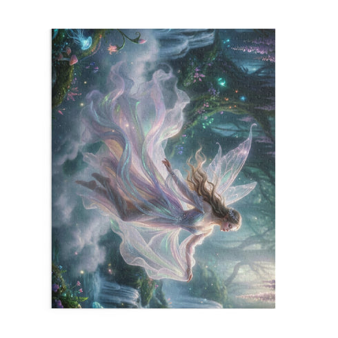 Ethereal Fairy in Moonlit Forest Puzzle