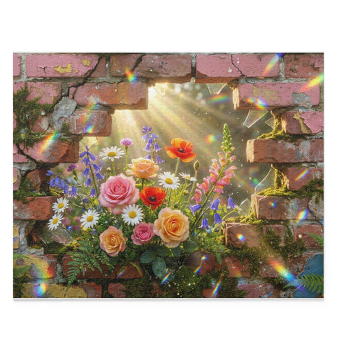 Floral Brick Wall Bouquet Puzzle