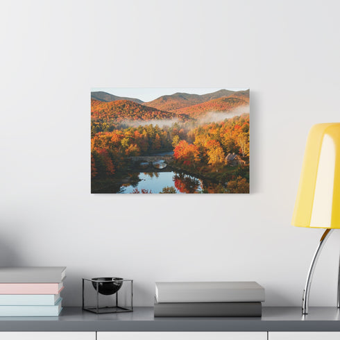 Autumn Mountain Landscape Canvas