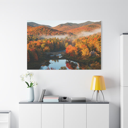 Autumn Mountain Landscape Canvas