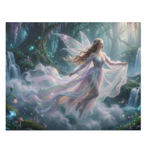 Ethereal Fairy in Moonlit Forest Puzzle