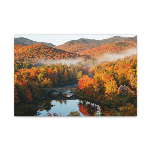 Autumn Mountain Landscape Canvas