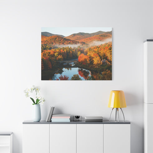 Autumn Mountain Landscape Canvas