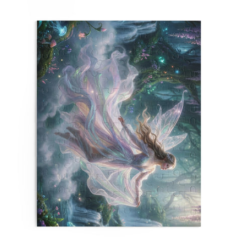 Ethereal Fairy in Moonlit Forest Puzzle