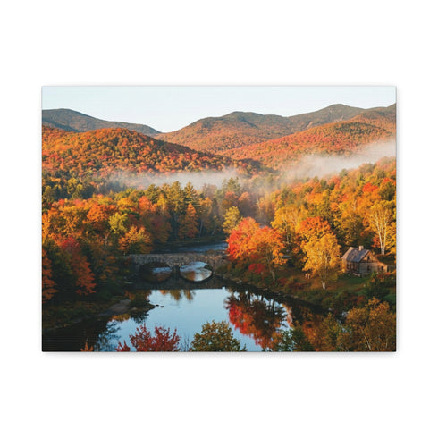 Autumn Mountain Landscape Canvas