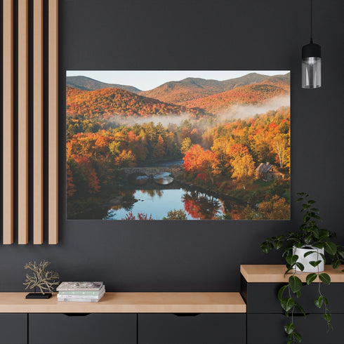Autumn Mountain Landscape Canvas